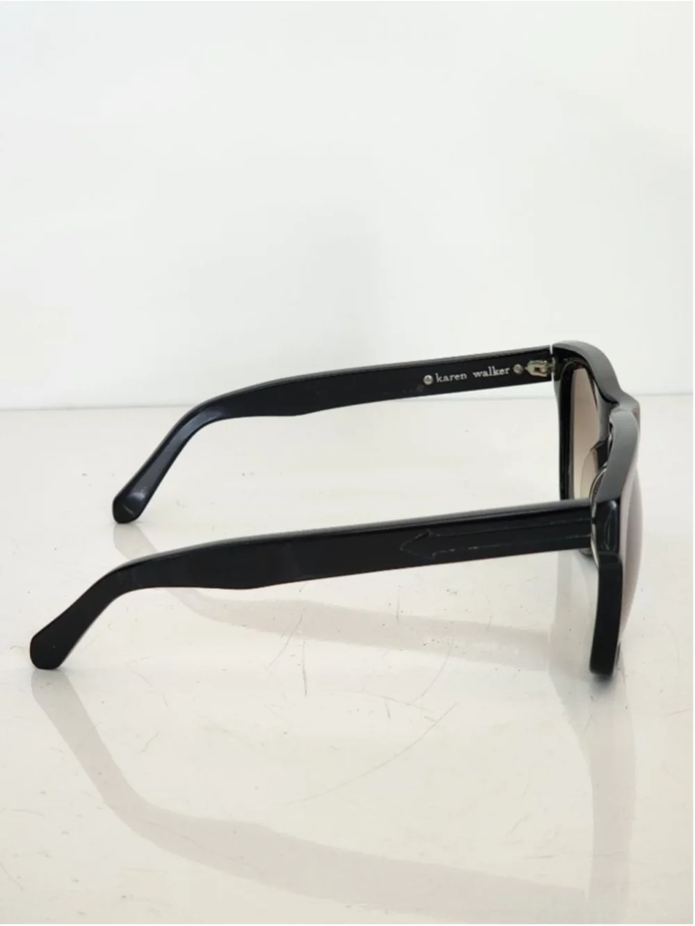 KAREN WALKER Pilgrim Square Gradient‎ Sunglasses Black 09904016